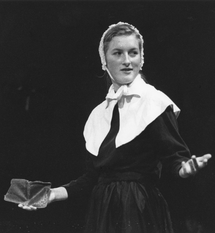 A black and white photograph of Sarah Kane in Victory - Choices in Reaction